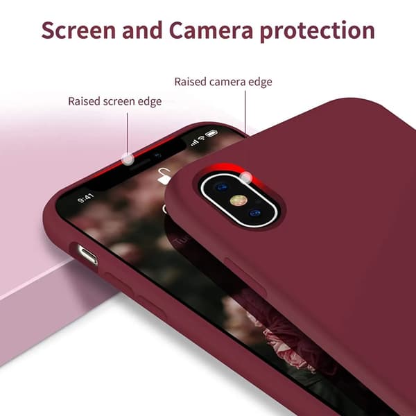 iPhone X/XS Silikonskal Rvelon - Röd