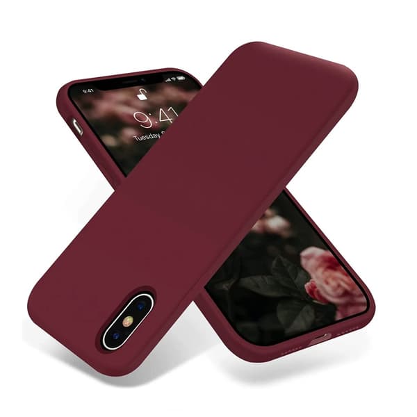 iPhone X/XS Silikonskal Rvelon - Röd