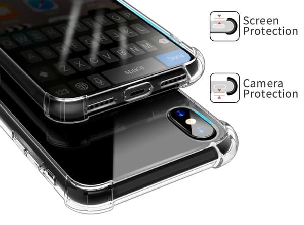 iPhone X/XS Extra Stöttåligt Mobilskal - Transparent