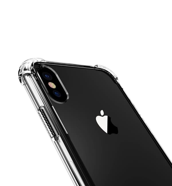 iPhone X/XS Extra Stöttåligt Mobilskal - Transparent