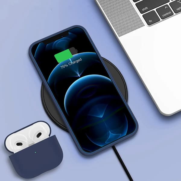 iPhone 12/12 Pro Silikonskal Rvelon - Blå