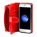 Miniatyrbillede 4 af 6: iPhone 6/6S Plånboksfodral Handväska med Avtagbart Skal - Röd