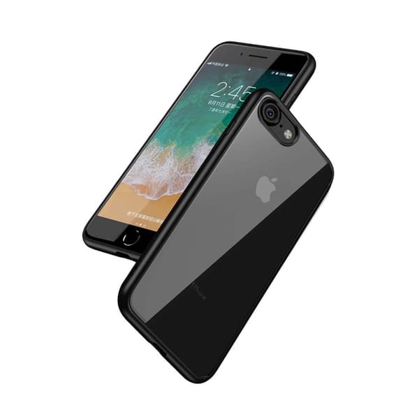 Stöttåligt Mobilskal iPhone 7/8/SE (2020/2022) - Svart/Transparent