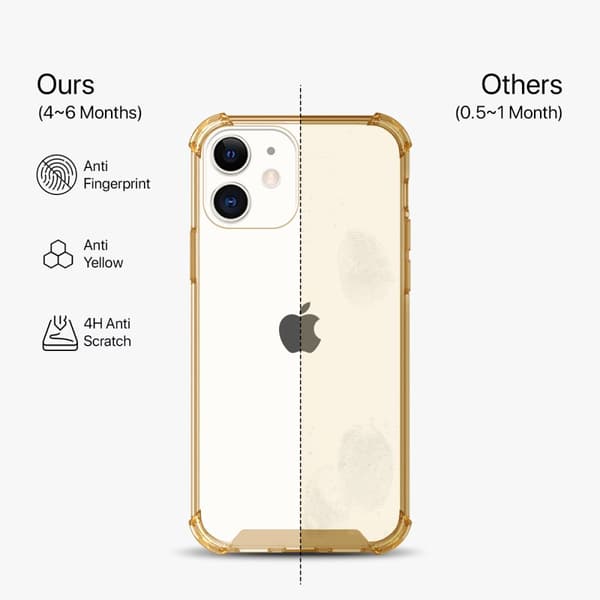 Stöttåligt Mobilskal iPhone 12 Mini - Guld
