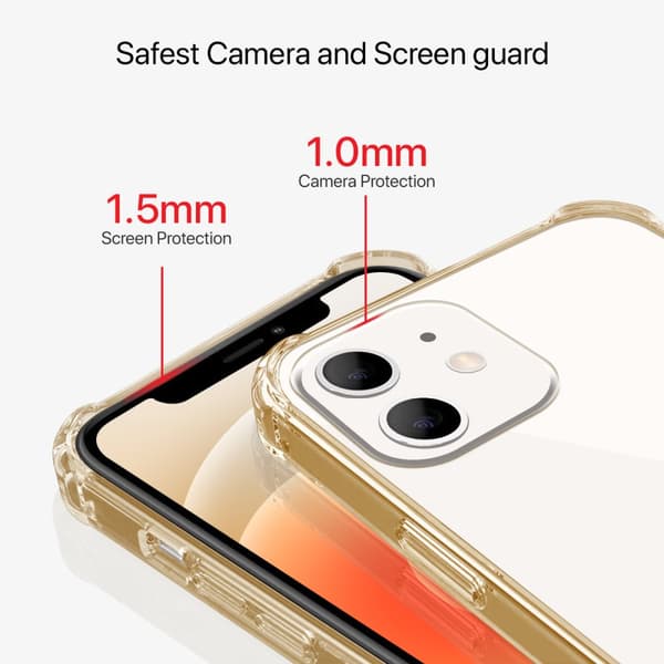 Stöttåligt Mobilskal iPhone 12 Mini - Guld