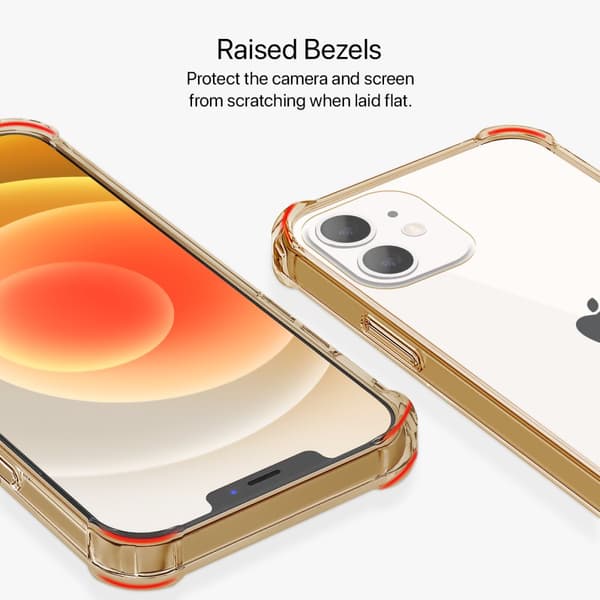 Stöttåligt Mobilskal iPhone 12 Mini - Guld