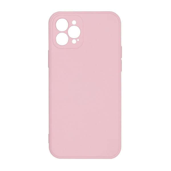 iPhone 12 Pro Silikonskal med Kameraskydd - Rosa