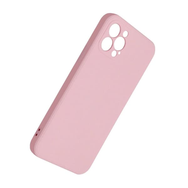 iPhone 12 Pro Silikonskal med Kameraskydd - Rosa