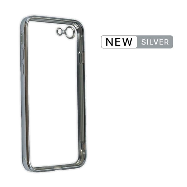 Mobilskal med Kameraskydd iPhone 7/8/SE(2020/2022) - Silver/transparent