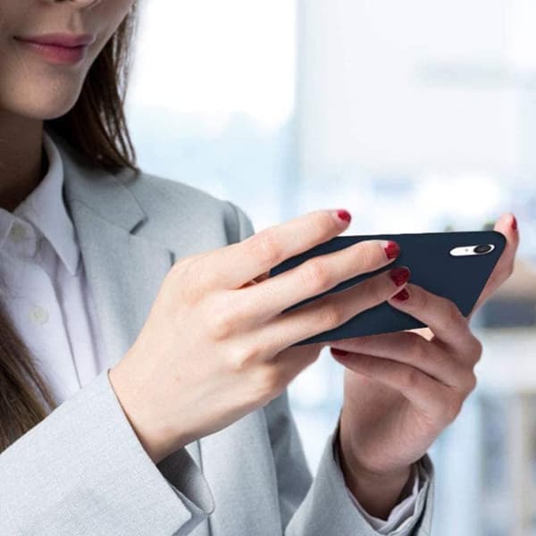 Mobilskal Silikon iPhone XR - Blå