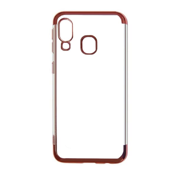 Stöttåligt Mobilskal Samsung A40 - Pläterad Roséguld