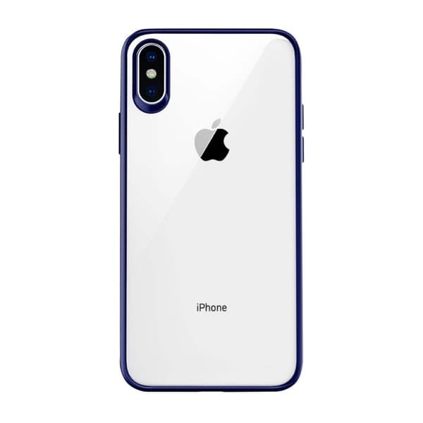 Stöttåligt Mobilskal iPhone X/XS - Blå/Transparent