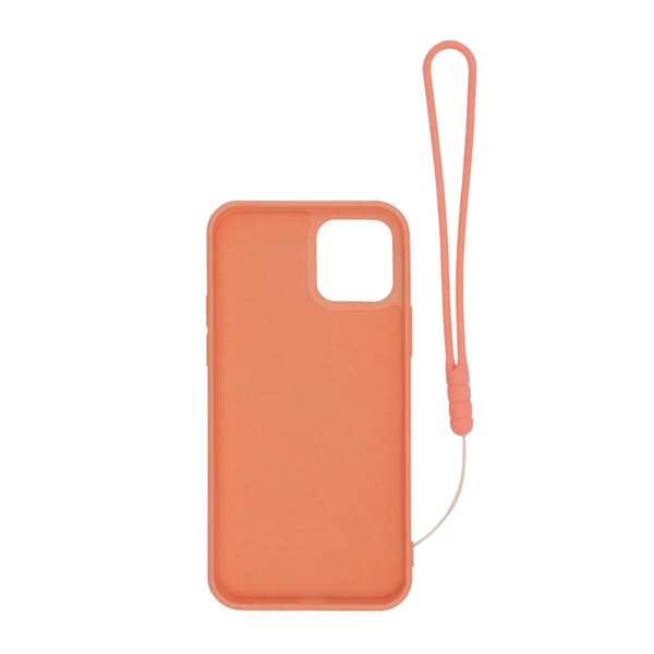 iPhone 12/12 Pro Silikonskal med Ringhållare och Handrem - Orange