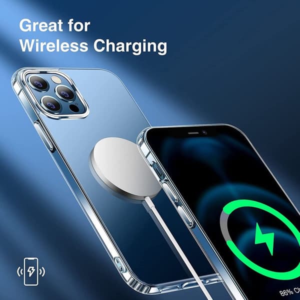 iPhone 12 Pro Max Stöttåligt MagSafe Skal - Transparent