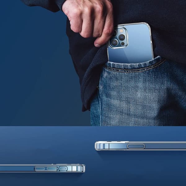 iPhone 12 Pro Max Stöttåligt MagSafe Skal - Transparent