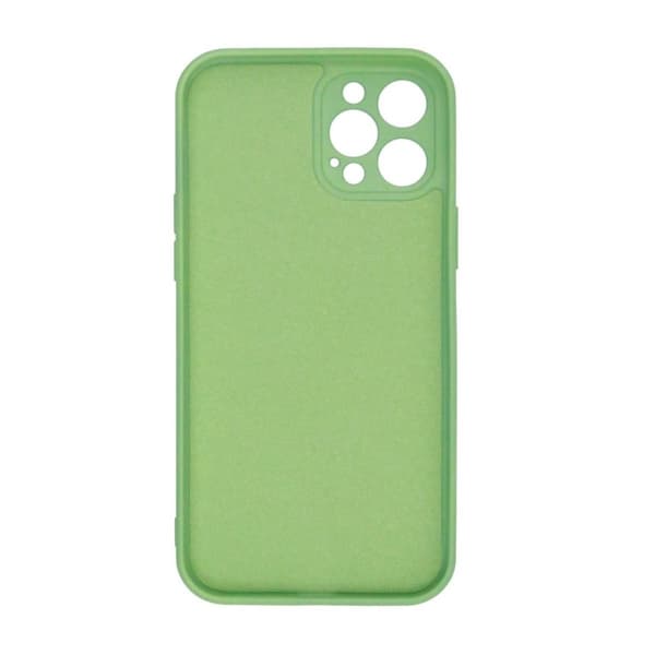 iPhone 12 Pro Silikonskal med Kameraskydd - Grön
