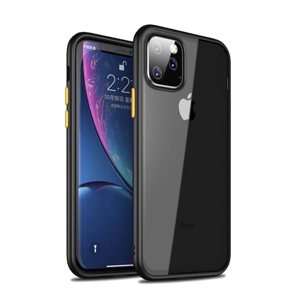 Stöttåligt Mobilskal iPhone 11 Pro Max - Svart/Transparent/Guld