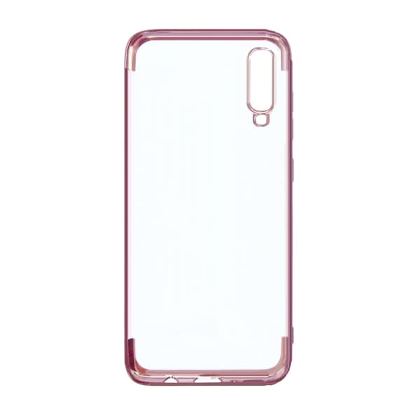 Stöttåligt Mobilskal Samsung A70 - Pläterad Roséguld