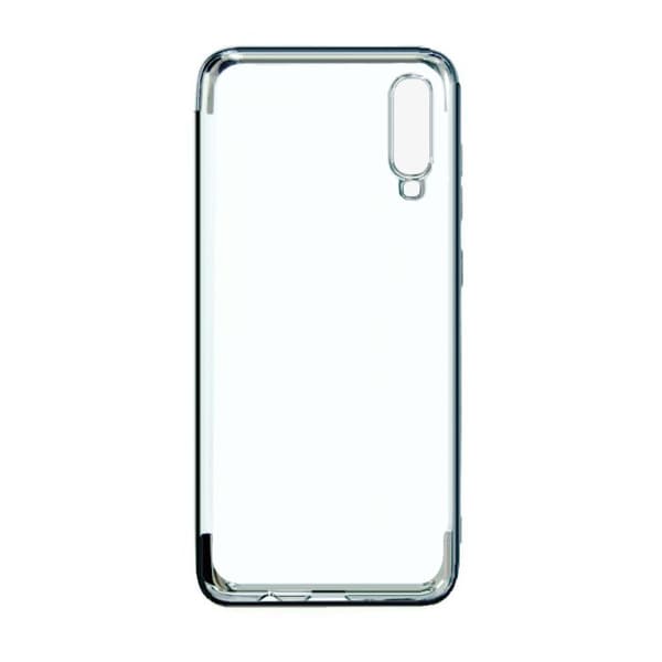 Stöttåligt Mobilskal Samsung A70 - Pläterad Svart
