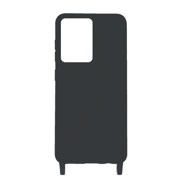 Samsung Galaxy 20 Ultra Silikonskal med Rem/Halsband - Svart