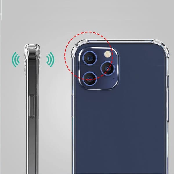 Stöttåligt Mobilskal iPhone 12 Mini - Transparent
