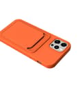 Miniatyrbild 4 av 5: iPhone 13 Silikonskal med Korthållare - Orange