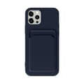 Miniatyrbillede 2 af 4: iPhone 13 Pro Silikonskal med Korthållare - Blå