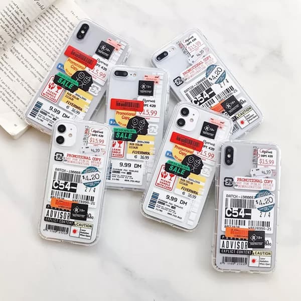 Stöttåligt Mobilskal iPhone 7/8/SE (2020/2022) - Fashion Prisetiketter