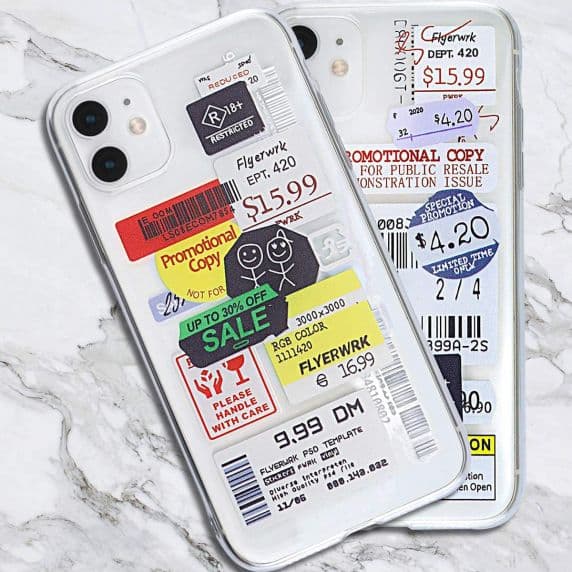 Stöttåligt Mobilskal iPhone 13 Pro - Fashion Streckkoder