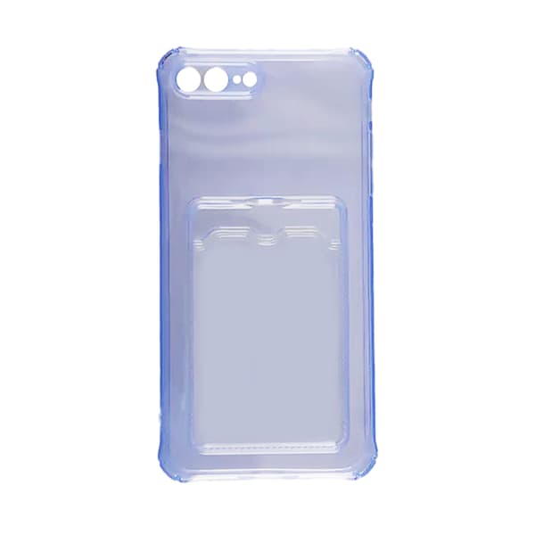 iPhone 7/8 Plus Stöttåligt Skal med Korthållare - Lila