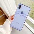 Miniatyrbillede 5 af 5: iPhone XS Max Stöttåligt Skal med Korthållare - Lila