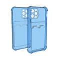 Miniatyrbillede 1 af 2: iPhone 12 Pro Stöttåligt Skal med Korthållare - Blå