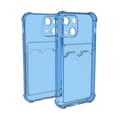 Miniatyrbillede 1 af 2: iPhone 13 Stöttåligt Skal med Korthållare - Blå