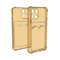 Miniatyrbillede 1 af 2: iPhone 13 Stöttåligt Skal med Korthållare - Gul