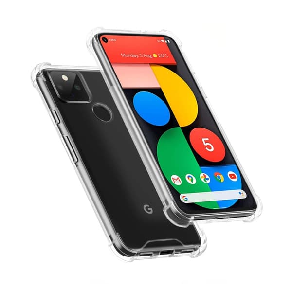 Stöttåligt Mobilskal Google Pixel 5 - Transparent