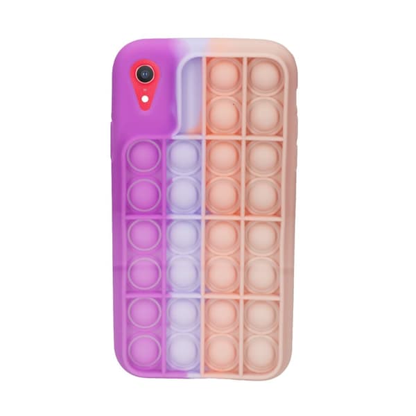 Pop it Mobilskal - iPhone XR - Lila/Rosa