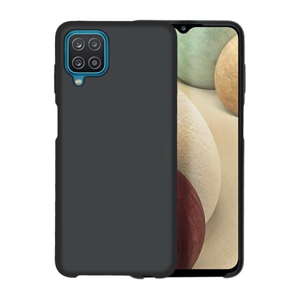Samsung A12 Silikonskal - Svart