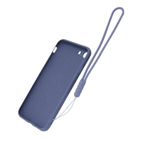iPhone 7/8/SE (2020/2022) Silikonskal med Ringhållare och Handrem - Grå