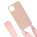 Pikkukuva 4 / 6: iPhone 11 Pro Max Silikonskal med Rem/Halsband - Rosa