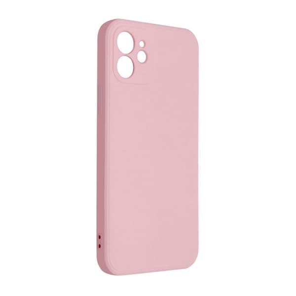 iPhone 12 Silikonskal med Kameraskydd - Rosa