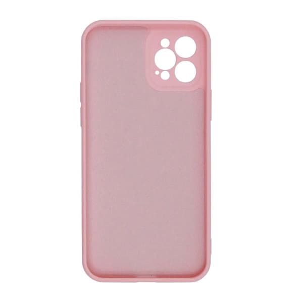 iPhone 12 Pro Max Silikonskal med Kameraskydd - Rosa