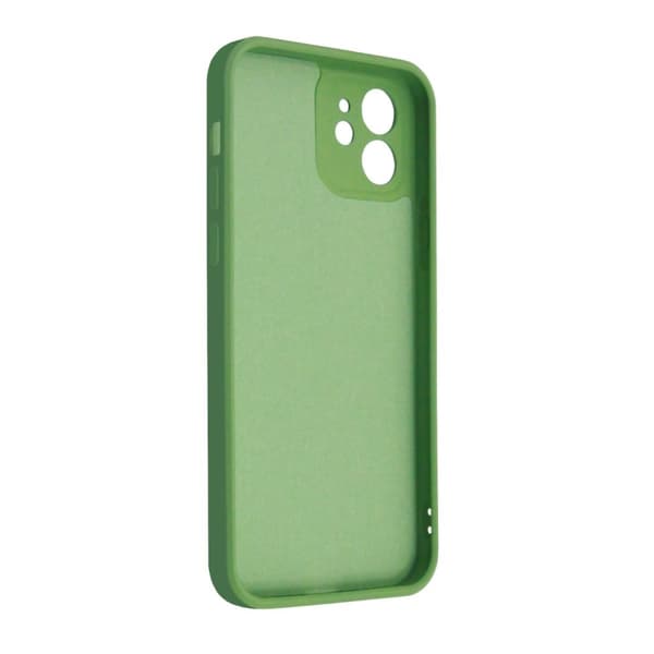 iPhone 12 Silikonskal med Kameraskydd - Grön