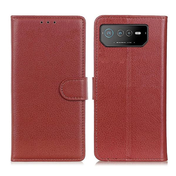 Asus ROG Phone 6 Plånboksfodral med Stativ - Brun