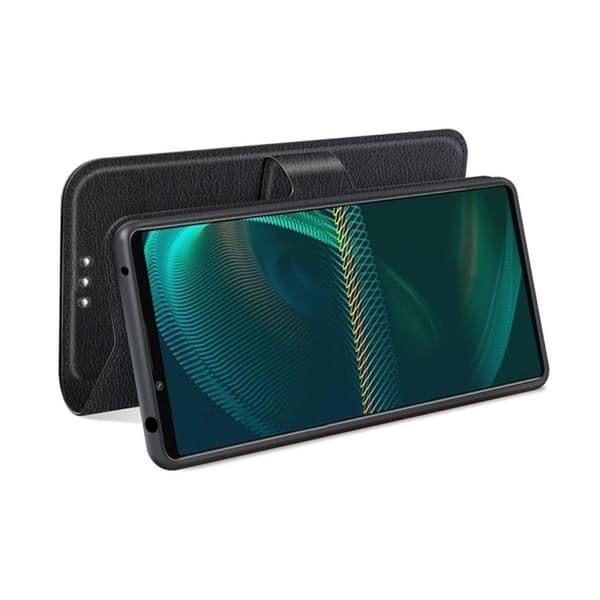 Sony Xperia 5 III Plånboksfodral med Stativ - Svart