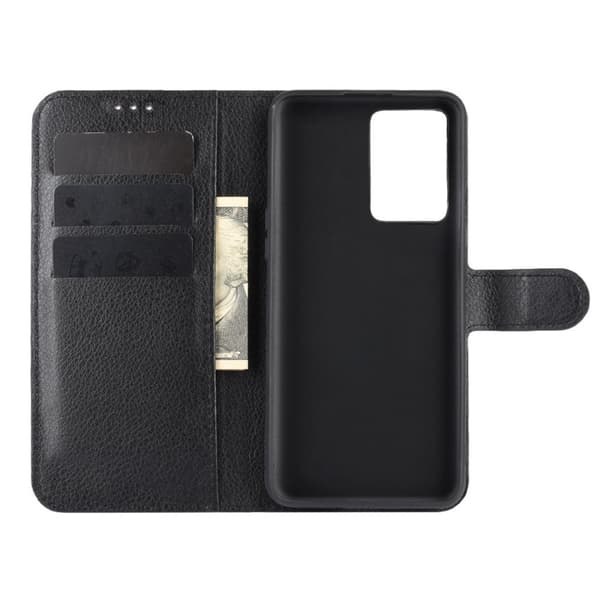 Oneplus Nord 2T Plånboksfodral med Stativ - Svart