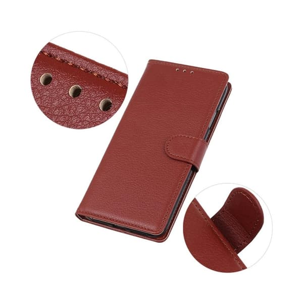Xiaomi Redmi 9C NFC Plånboksfodral med Stativ - Brun