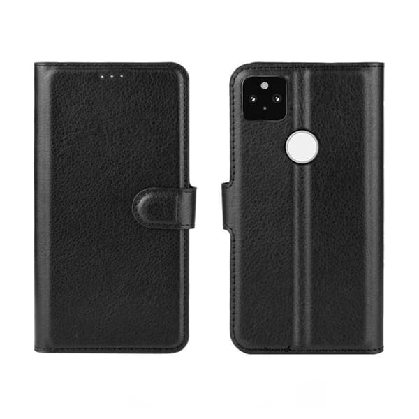 Google Pixel 5 Plånboksfodral med Stativ - Svart