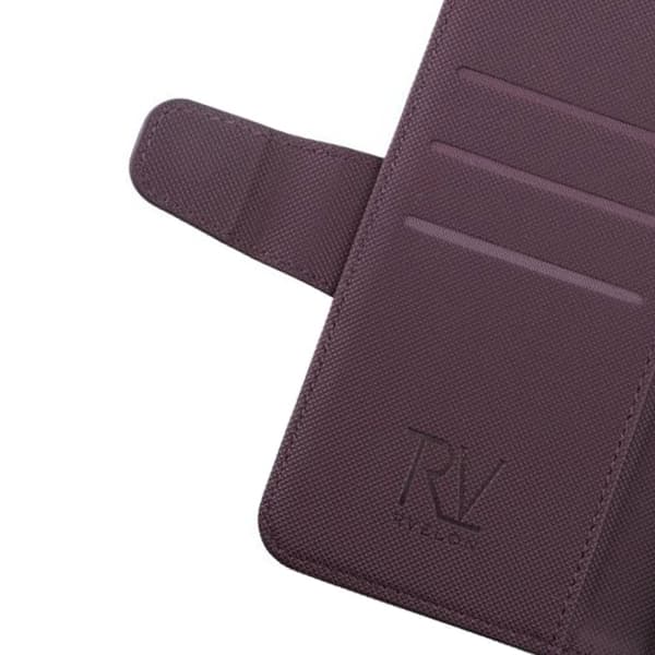 iPhone 13 Pro Plånboksfodral Extra Kortfack Rvelon - Mörklila