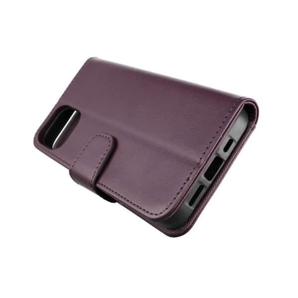 iPhone 13 Pro Plånboksfodral Extra Kortfack Rvelon - Mörklila