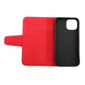 Pikkukuva 4 / 5: iPhone 13 Mini Plånboksfodral Extra Kortfack Rvelon - Röd